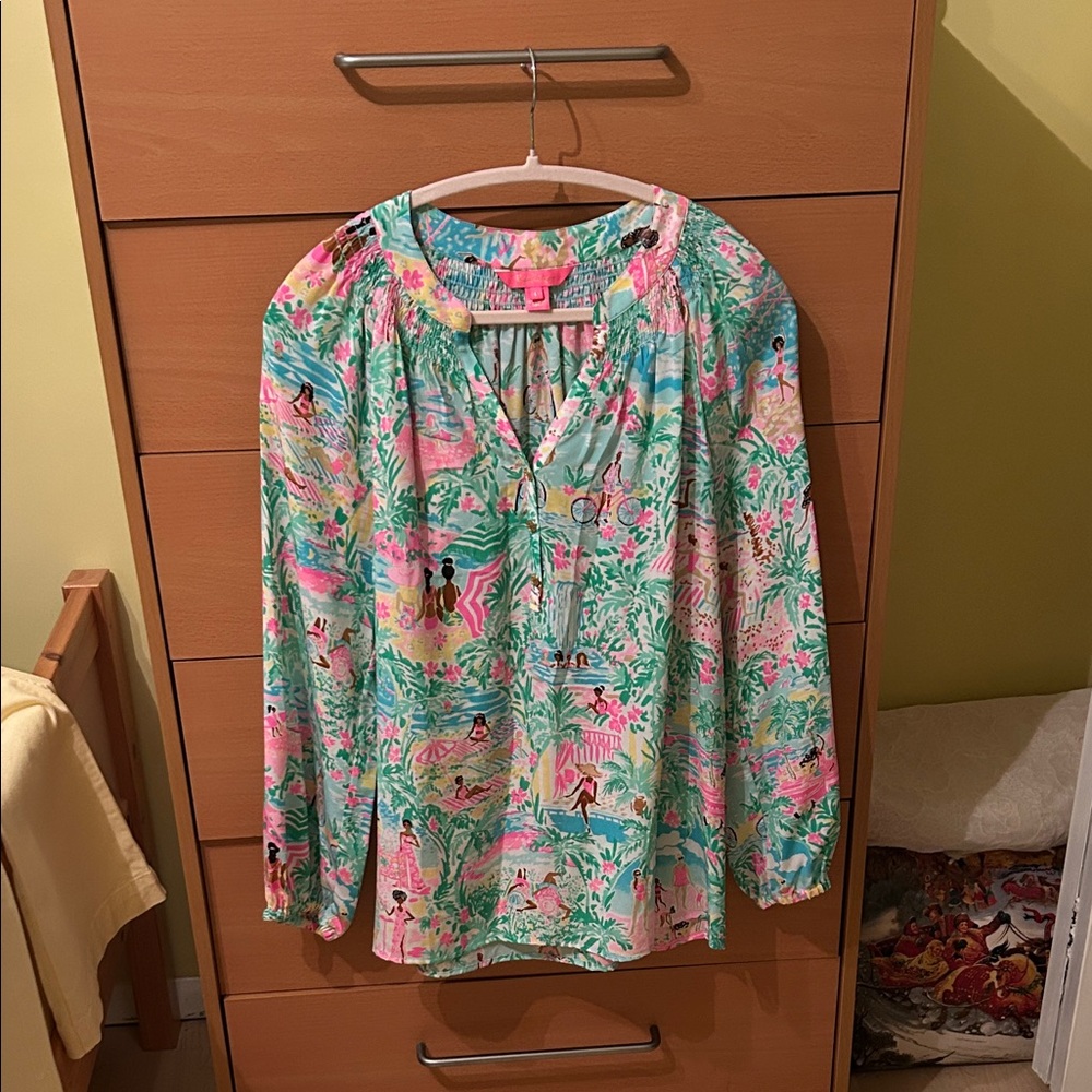 Lilly Pulitzer Multicolor Floral Blouse